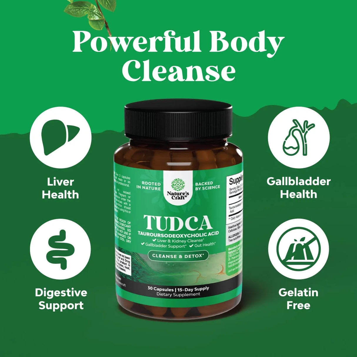 NATURES CRAFT - Natures Craft TUDCA 30 Capsulas - The Red Vitamin MX - Suplementos Alimenticios - {{ shop.shopifyCountryName }}