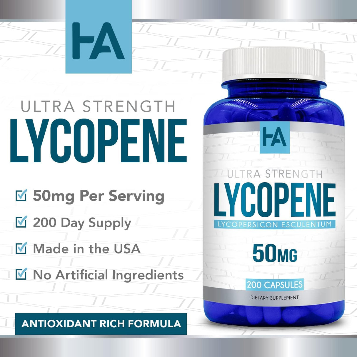 Healing Awakening Lycopene 50Mg. 200 Capsulas