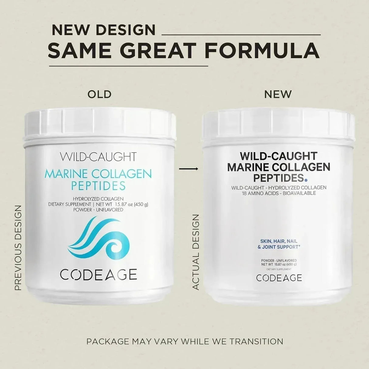 CODEAGE - Codeage Marine Collagen Powder 450Gr. - The Red Vitamin MX - Suplementos Alimenticios - {{ shop.shopifyCountryName }}