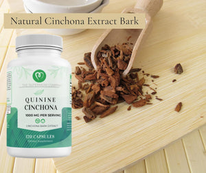 The Supermom Company Quinine Cinchona Bark Extract 1000Mg. 120 Capsulas 2 Pack