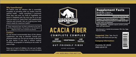 SuperDosing Organic Acacia Senegal Fiber 300 Capsulas