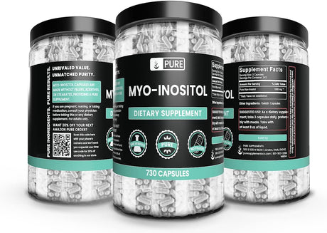 Pure Original Ingredients Myo-Inositol 730 Capsulas