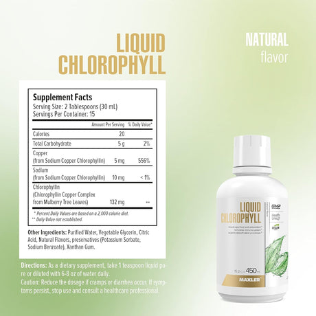 Maxler Chlorophyll Liquid Natural Flavor 450Ml.