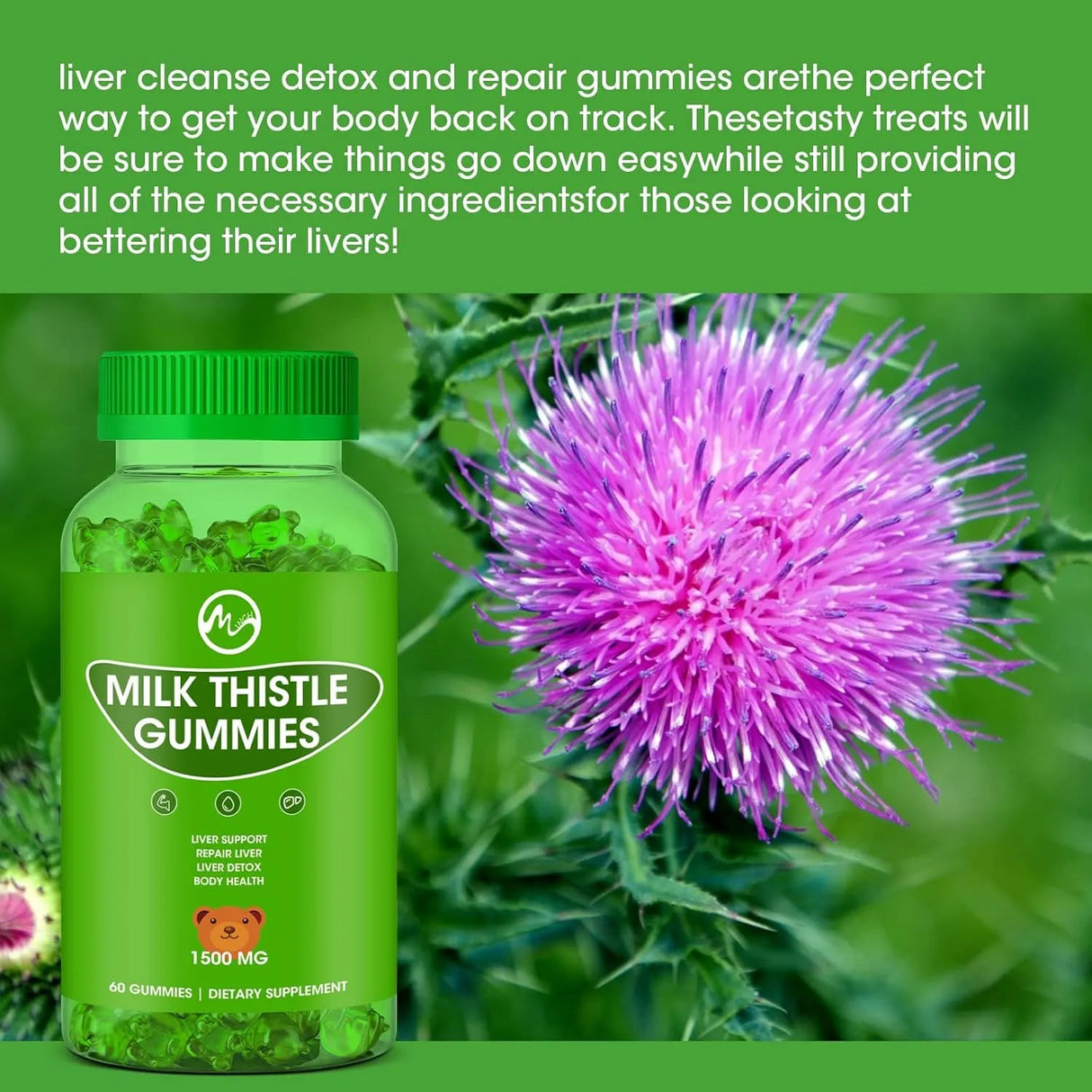 M INCH - M inch Milk Thistle Gummies 60 Gomitas - The Red Vitamin MX - Suplementos Alimenticios - {{ shop.shopifyCountryName }}
