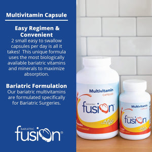 Bariatric Fusion Bariatric Multivitamin Without Iron for Post Bariatric Surgery Patients 60 Capsulas