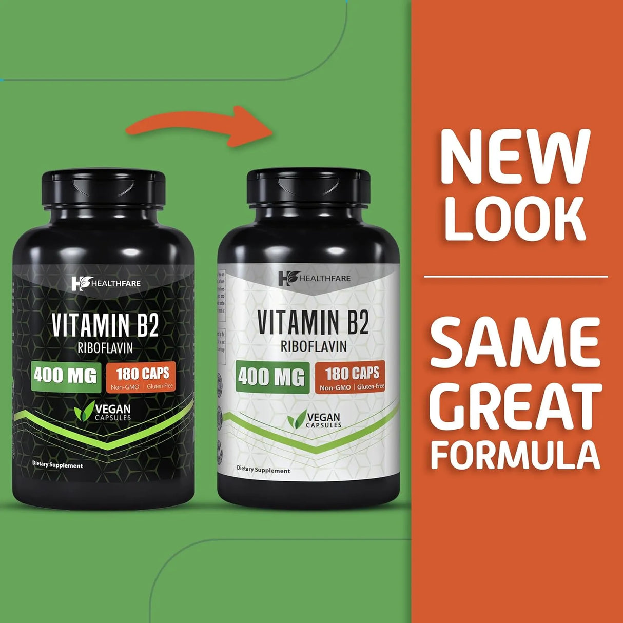 HEALTHFARE - Healthfare Vitamin B2 Riboflavin 400Mg. 180 Capsulas 2 Pack - The Red Vitamin MX - Suplementos Alimenticios - {{ shop.shopifyCountryName }}