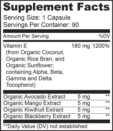 NATURELO Vitamin E 180Mg. 90 Capsulas