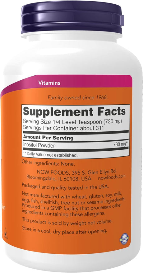 NOW Supplements Inositol Powder 227Gr.