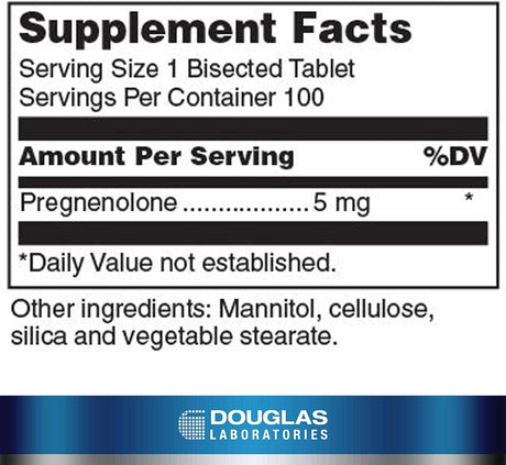 Douglas Laboratories Pregnenolone 5Mg. 100 Tabletas