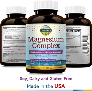 TERRANICS - Terranics 5-in-1 Magnesium Complex 120 Capsulas - The Red Vitamin MX - Suplementos Alimenticios - {{ shop.shopifyCountryName }}