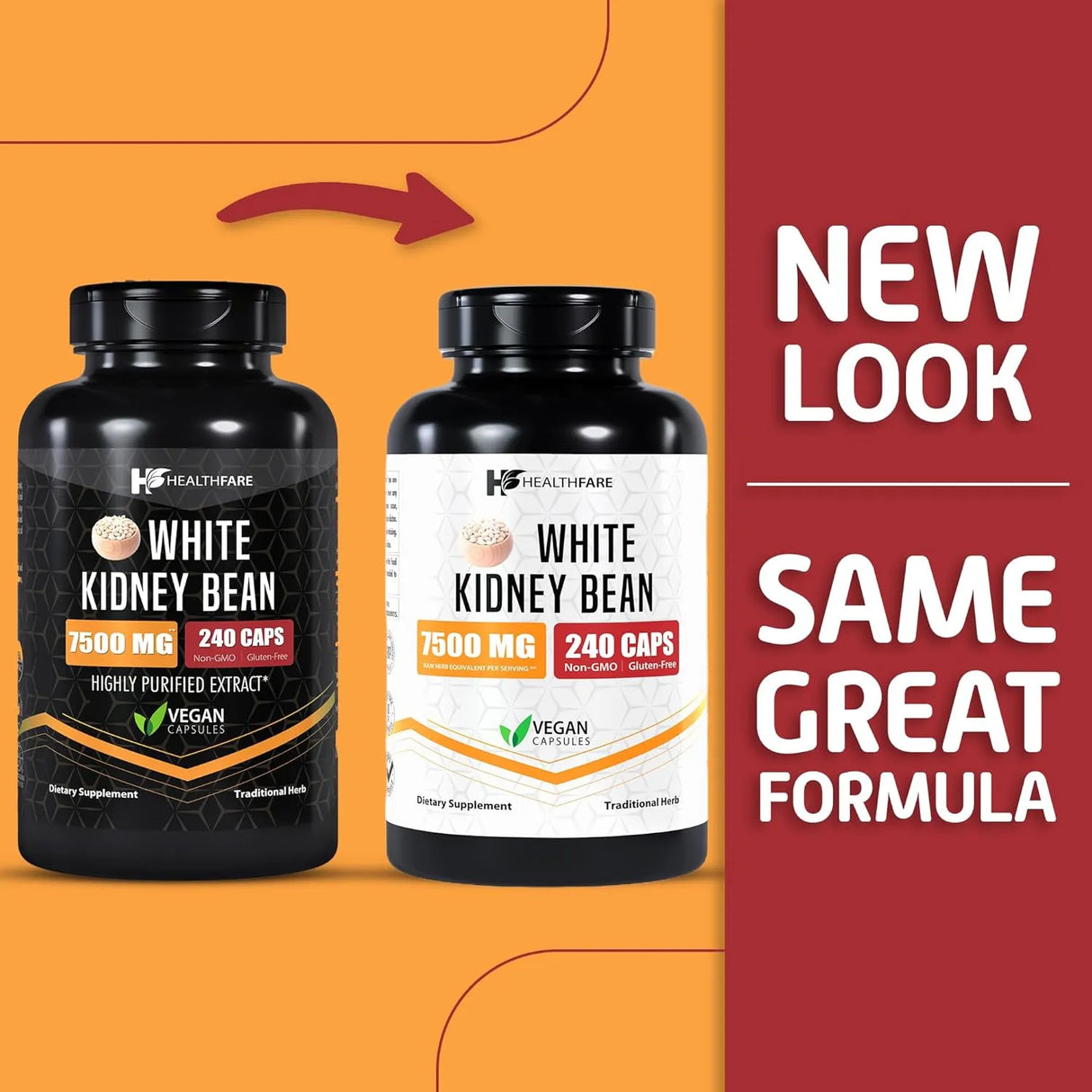 HEALTHFARE - Healthfare White Kidney Bean Extract 7500Mg. 240 Capsulas - The Red Vitamin MX - Suplementos Alimenticios - {{ shop.shopifyCountryName }}