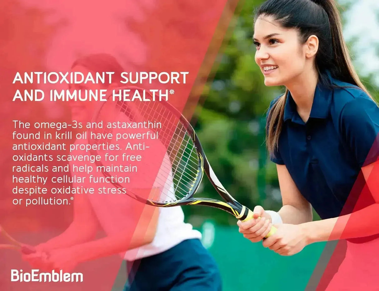 BIOEMBLEM - BioEmblem Antarctic Krill Oil 1000Mg. 60 Capsulas Blandas - The Red Vitamin MX - Suplementos Alimenticios - {{ shop.shopifyCountryName }}