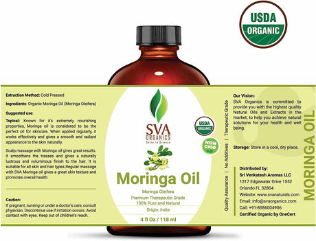 SVA Organics Moringa Oil 118Ml.