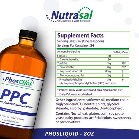 PhosChol PPC Polyenyl PhosphatidylCholine 3000Mg. 236.5Ml.