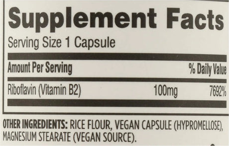 365 - 365 by Whole Foods Market Vitamin B2 100Mg. 100 Capsulas 2 Pack - The Red Vitamin MX - Suplementos Alimenticios - {{ shop.shopifyCountryName }}