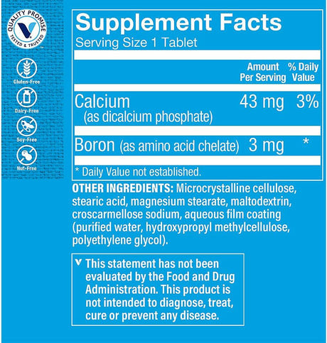 The Vitamin Shoppe Boron 3 Mg. 100 Tabletas