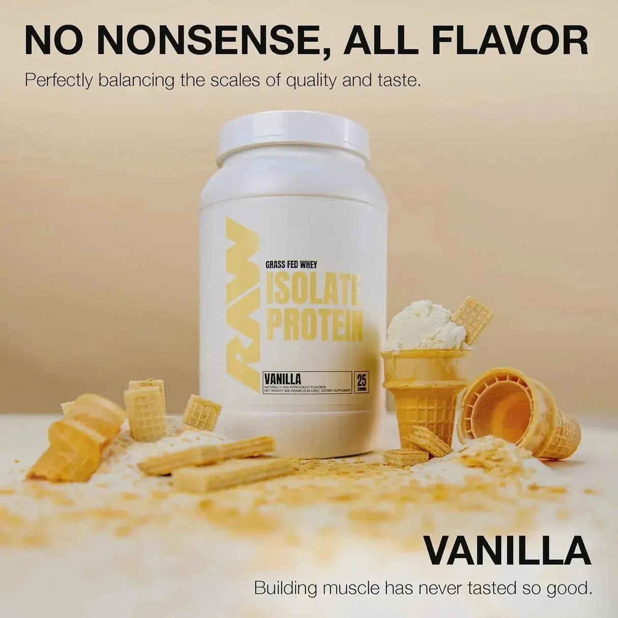 RAW - RAW Whey Isolate Protein Powder Vanilla 25 Servicios 740Gr. - The Red Vitamin MX - Suplementos Alimenticios - {{ shop.shopifyCountryName }}