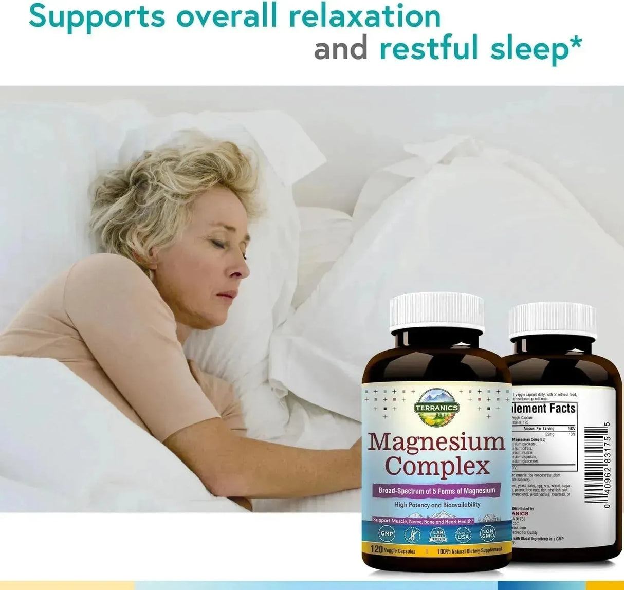 TERRANICS - Terranics 5-in-1 Magnesium Complex 120 Capsulas - The Red Vitamin MX - Suplementos Alimenticios - {{ shop.shopifyCountryName }}