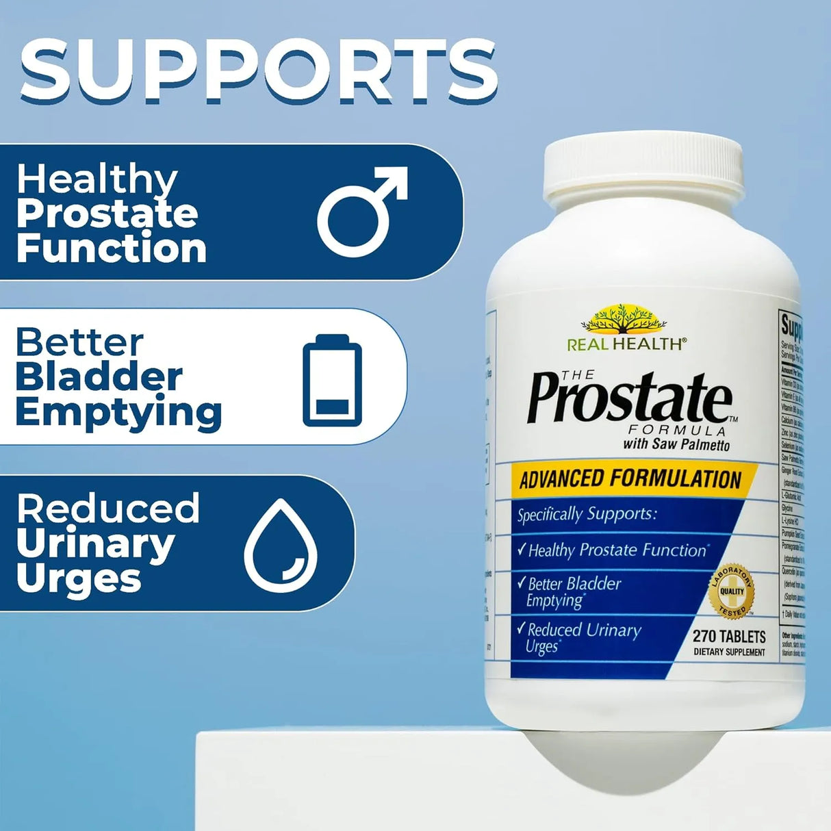 REAL HEALTH - Real Health The Prostate Formula 270 Tabletas - The Red Vitamin MX - Suplementos Alimenticios - {{ shop.shopifyCountryName }}