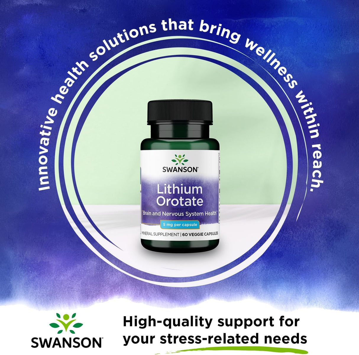 Swanson Lithium Orotate 5Mg. 60 Capsulas