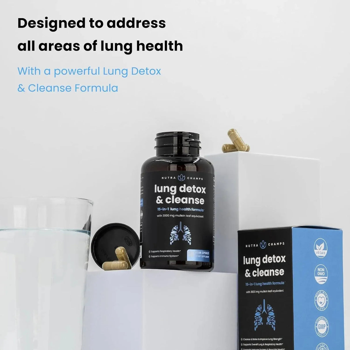 NUTRACHAMPS - NutraChamps Lung Detox & Cleanse 60 Capsulas - The Red Vitamin MX - Suplementos Alimenticios - {{ shop.shopifyCountryName }}