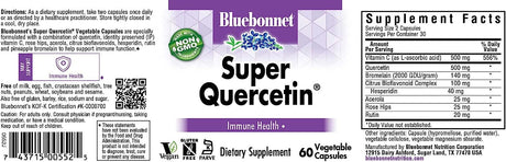 Bluebonnet Nutrition Super Quercetin Vegetable Capsules 60 Capsulas