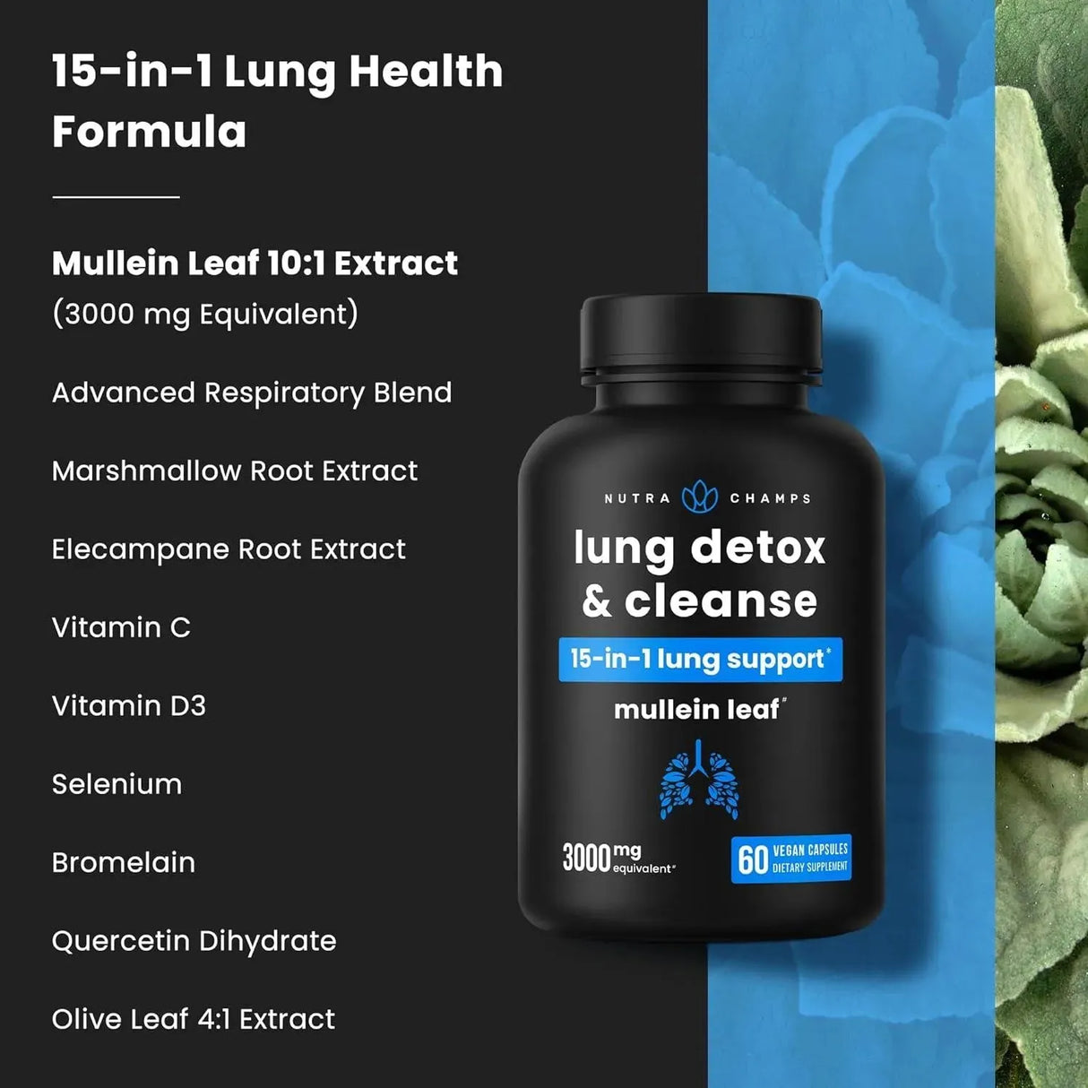 NUTRACHAMPS - NutraChamps Lung Detox & Cleanse 60 Capsulas - The Red Vitamin MX - Suplementos Alimenticios - {{ shop.shopifyCountryName }}
