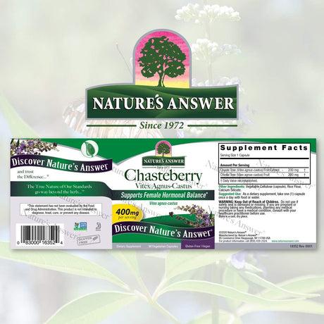 Nature's Answer Chasteberry Baya Casto 400Mg. 90 Capsulas