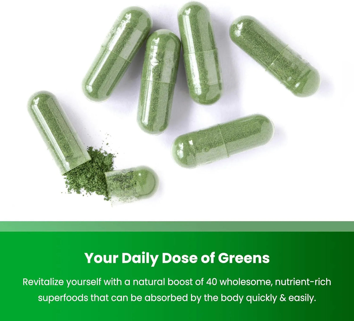 NUTRACHAMPS - NutraChamps Super Greens 150 Capsulas - The Red Vitamin MX - Suplementos Alimenticios - {{ shop.shopifyCountryName }}