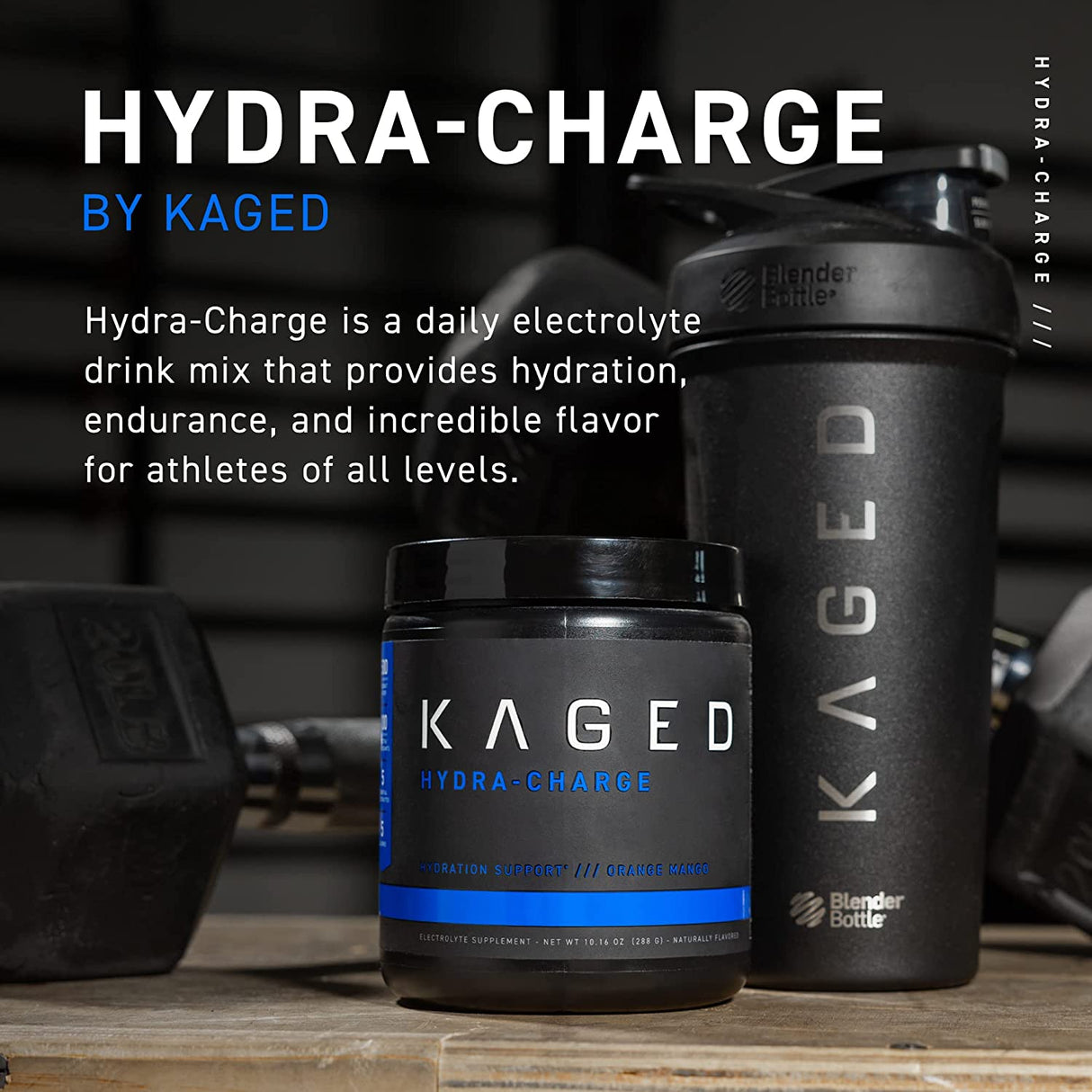 Kaged Muscle Hydra-Charge Premium Electrolyte Powder Pink Lemonade 60 Servicios