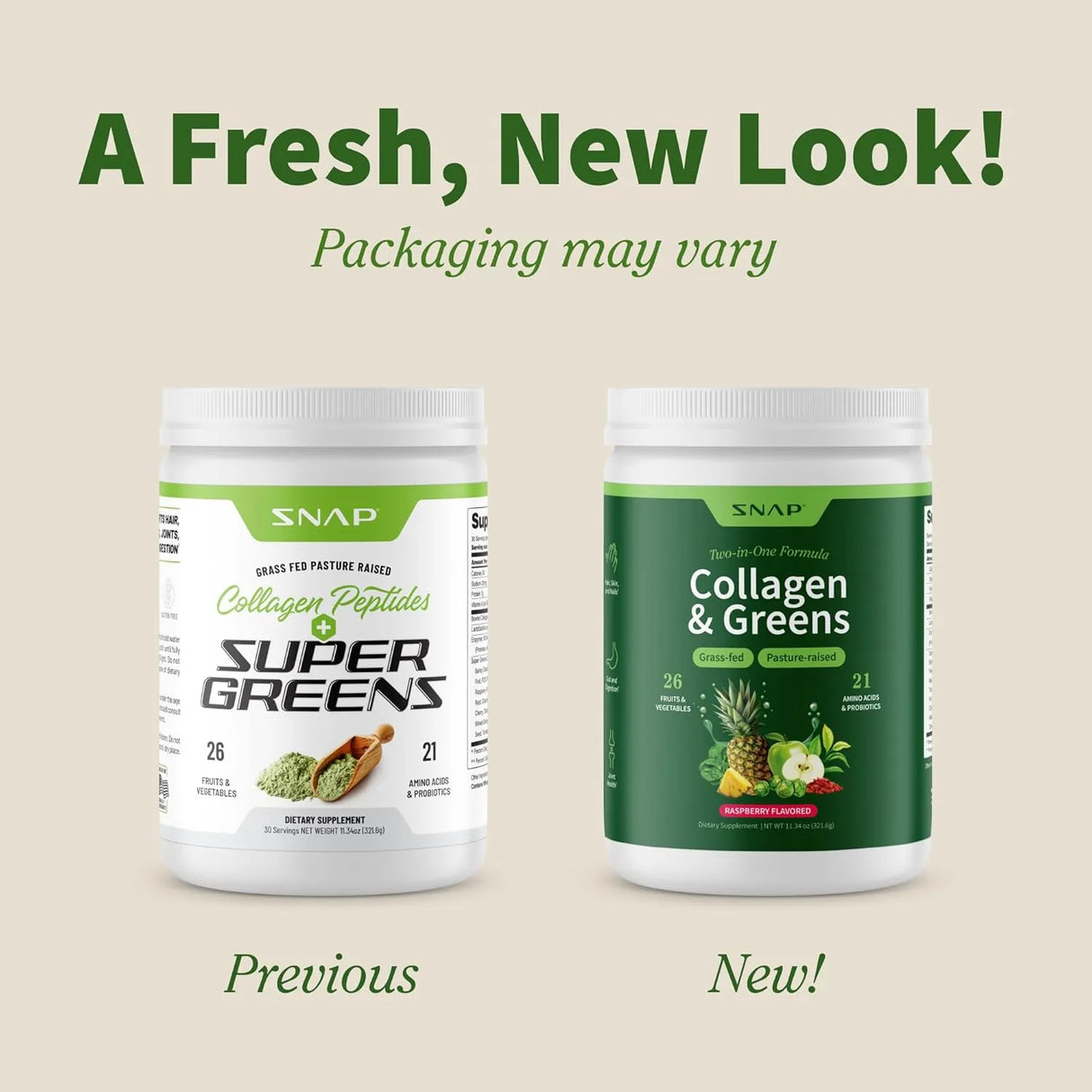 SNAP - Snap Super Greens Powder with Collagen 30 Servicios 321Gr. - The Red Vitamin MX - Suplementos Alimenticios - {{ shop.shopifyCountryName }}