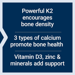 Life Extension Bone Restore Elite Calcium Supplement with Super Potent K2 120 Capsulas