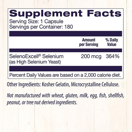 Healthy Origins Selenium 200mcg 180 Capsulas