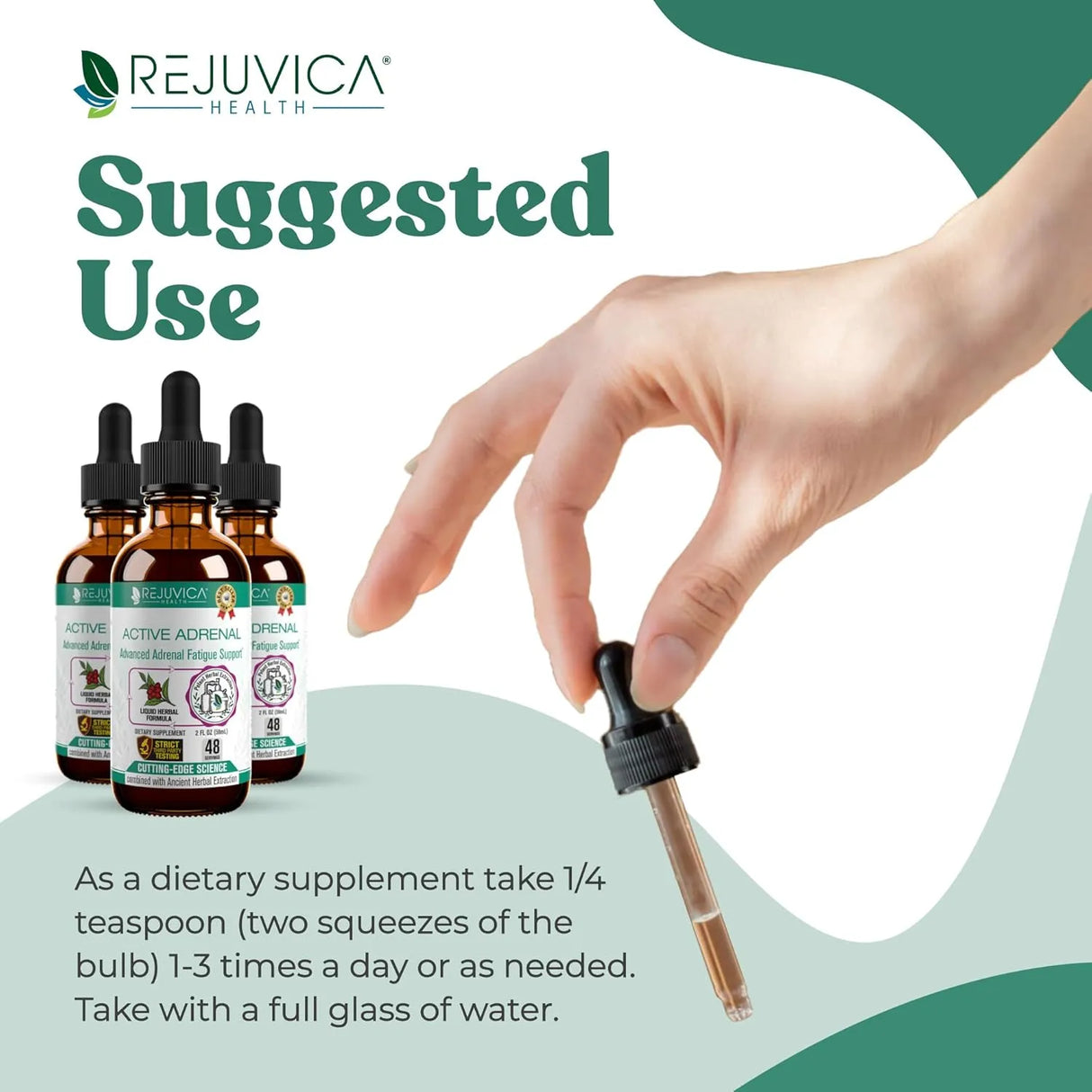 REJUVICA HEALTH - Rejuvica Health Active Adrenal Advanced Adrenal Support Tincture 2 Fl.Oz. - The Red Vitamin MX - Suplementos Alimenticios - {{ shop.shopifyCountryName }}