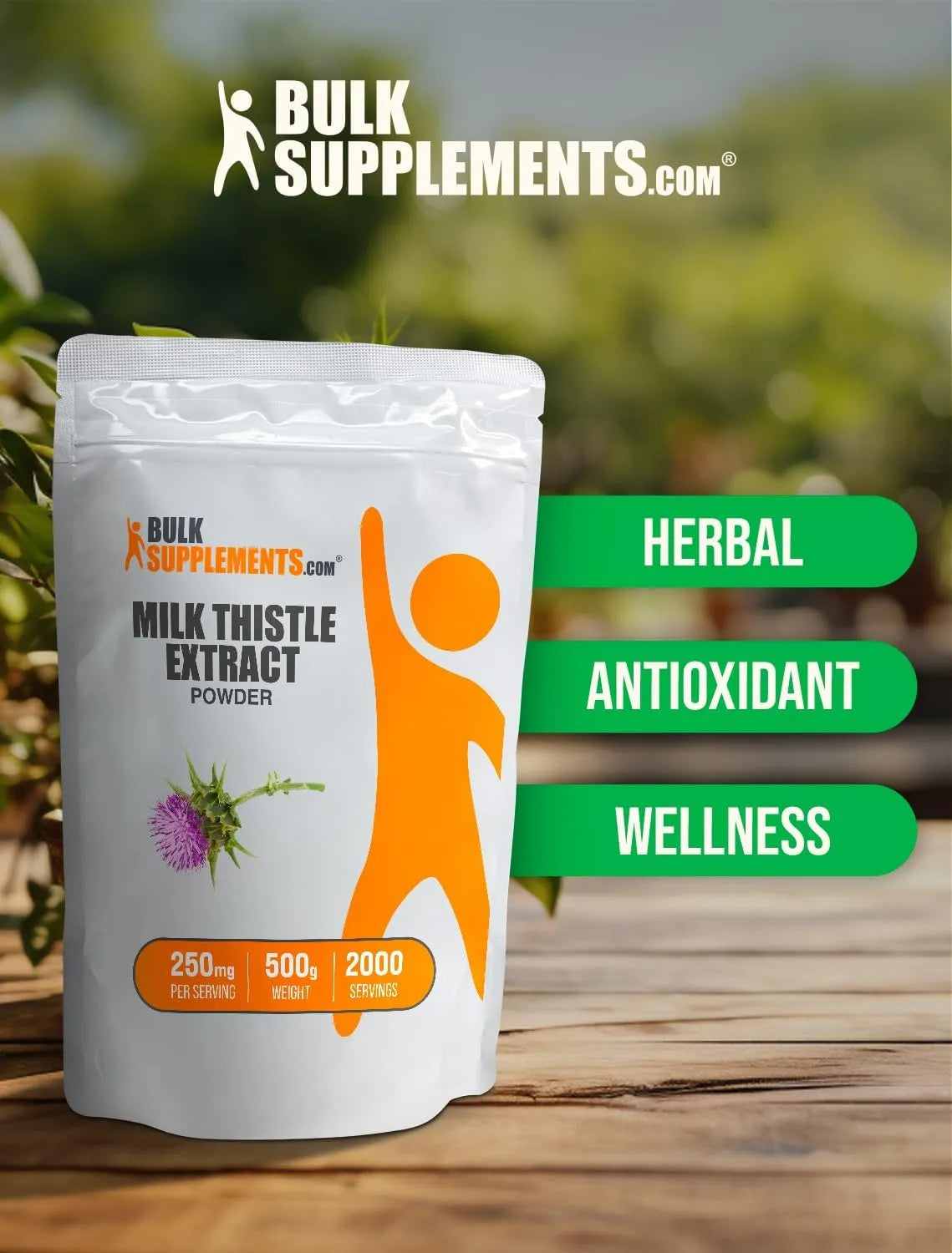 BULK SUPPLEMENTS - Bulk Supplements Milk Thistle Extract Powder 500Gr. - The Red Vitamin MX - Suplementos Alimenticios - {{ shop.shopifyCountryName }}