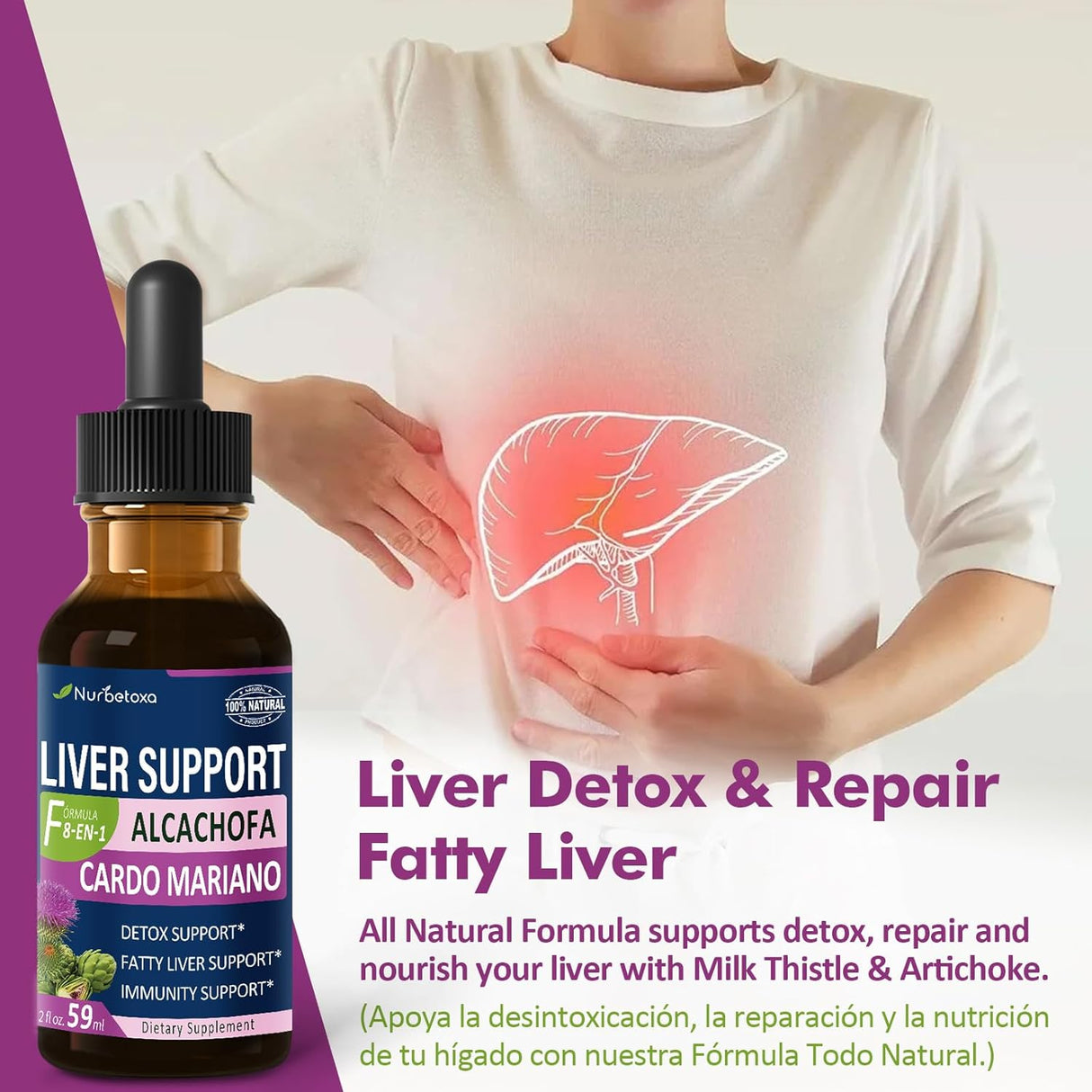 Nurbetoxa Milk Thistle Liver Support Drops 4 Fl.Oz.