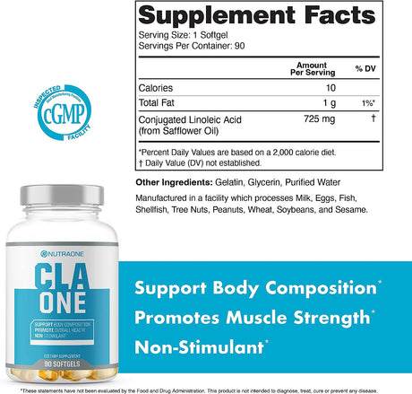 NutraOne Nutrition CLAOne Supplement 90 Capsulas