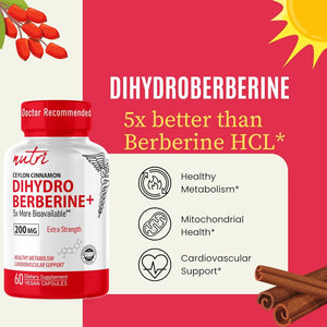 NATURE´S FUSIONS - Nature's Fusions Nutri Dihydroberberine 200Mg. 60 Capsulas - The Red Vitamin MX - Suplementos Alimenticios - {{ shop.shopifyCountryName }}