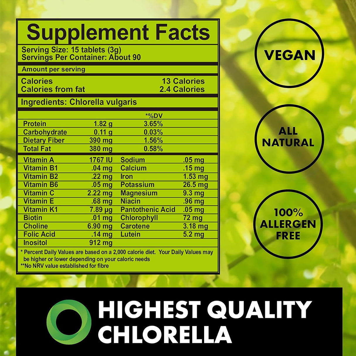 The Chlorella Company Fermented Chlorella Powder 270Gr.