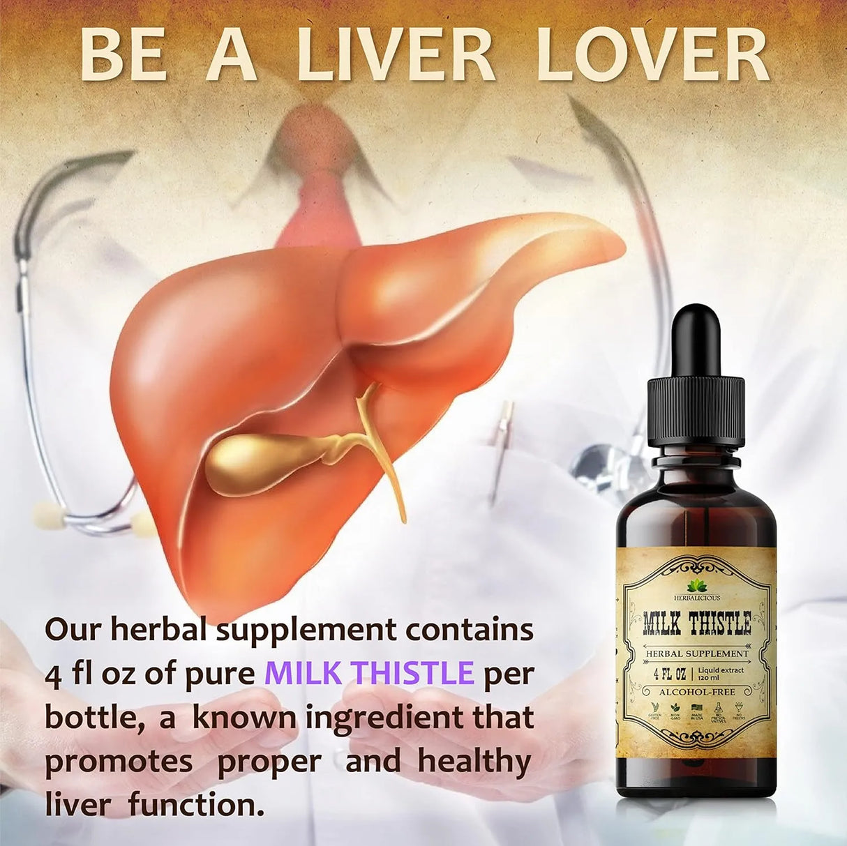 HERBALICIOUS - HERBALICIOUS Milk Thistle Extract 4 Fl.Oz. - The Red Vitamin MX - Suplementos Alimenticios - {{ shop.shopifyCountryName }}