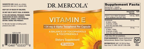 Dr. Mercola Vitamin E 134Mg. 90 Capsulas