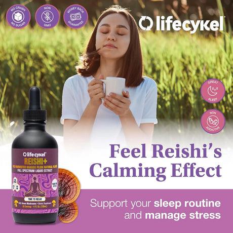 LIFE CYKEL - Life Cykel Reishi Mushroom Extract 4 Fl.Oz. - The Red Vitamin MX - Suplementos Alimenticios - {{ shop.shopifyCountryName }}