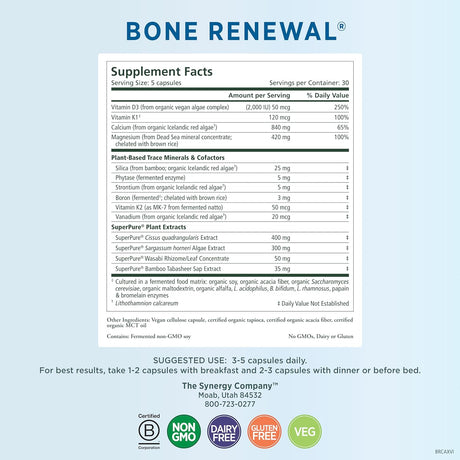 PURE SYNERGY Bone Renewal 150 Capsulas