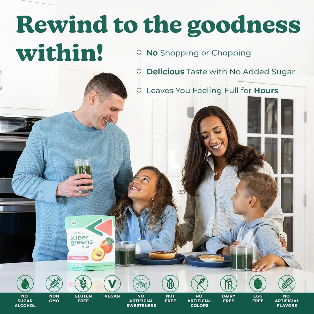 REWIND - Rewind Super Greens Powder Pineapple Dream 230Gr. - The Red Vitamin MX - Suplementos Alimenticios - {{ shop.shopifyCountryName }}