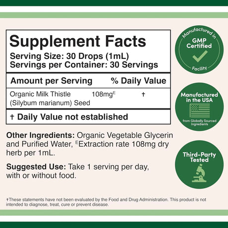 DOUBLE WOOD SUPPLEMENTS - Double Wood Supplements Milk Thistle 1 Fl.Oz. - The Red Vitamin MX - Suplementos Alimenticios - {{ shop.shopifyCountryName }}