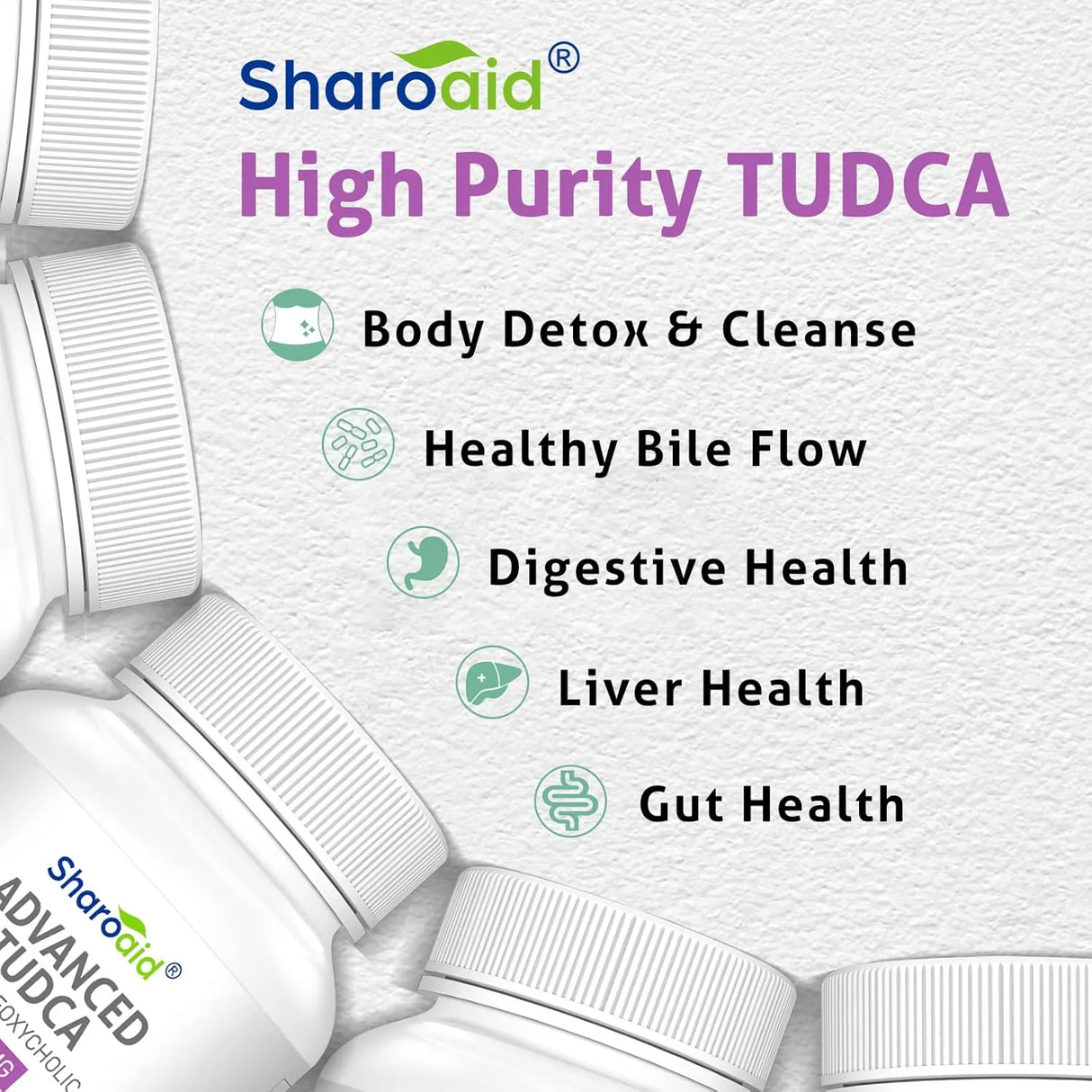 SHAROAID - Sharoaid TUDCA Liver Support 1200Mg. 60 Capsulas 2 Pack - The Red Vitamin MX - Suplementos Alimenticios - {{ shop.shopifyCountryName }}