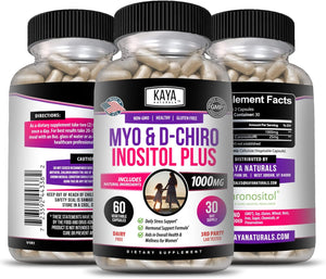 Kaya Naturals Myo & D-Chiro Inositol 60 Capsulas