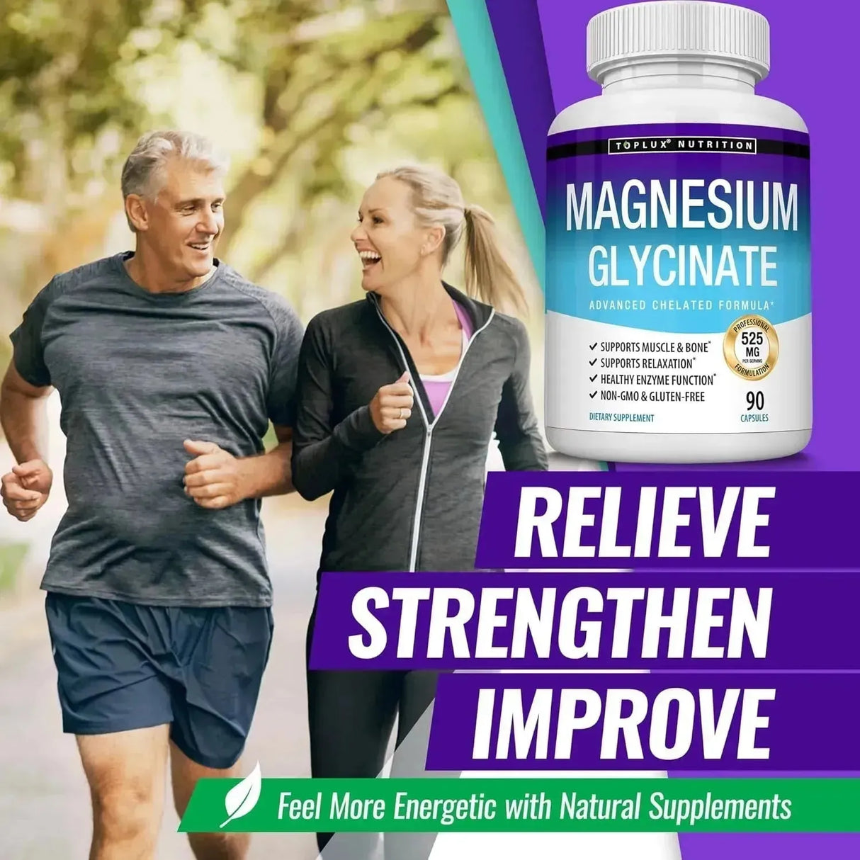TOPLUX - Toplux Magnesium Glycinate Complex 525Mg. 90 Capsulas - The Red Vitamin MX - Suplementos Alimenticios - {{ shop.shopifyCountryName }}