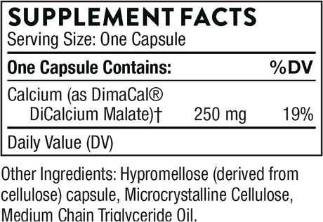 Thorne Calcium DiCalcium Malate 120 Capsulas