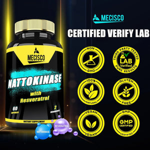 MECISCO - Mecisco Nattokinase 4000 FU 60 Capsulas - The Red Vitamin MX - Suplementos Alimenticios - {{ shop.shopifyCountryName }}